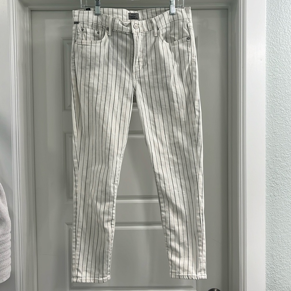 Women’s Citizens of Humanity off white striped pants. Overall great condition